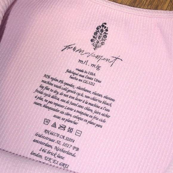 ***SOLD*** Free People Movement Happiness Runs Ribbed Crop Tank in Purple / Pink - Picture 7 of 8